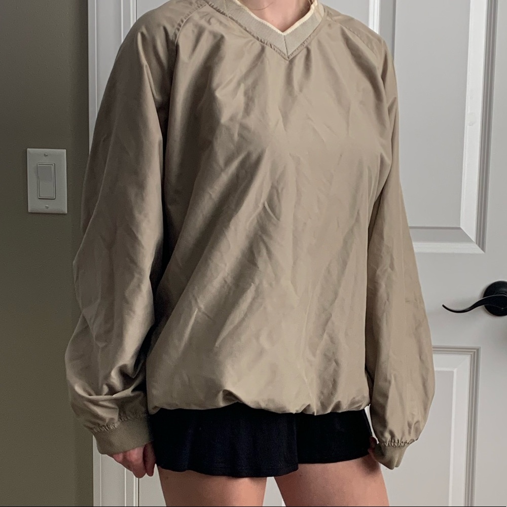 Beige windbreaker